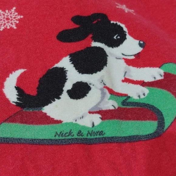 Nick & Nora puppies pajamas, sz large - Picture 14 of 16